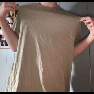 Tan sweater/tee